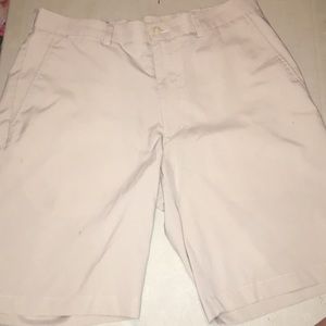 Means cream golf shorts